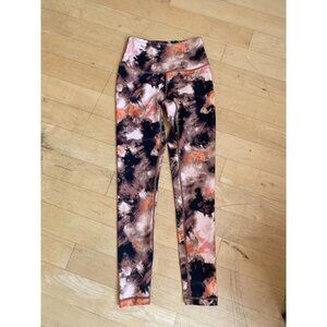 ZELLA Womens "Live In" High Waist Ankle Leggings Sz XXS Brown Agate Print